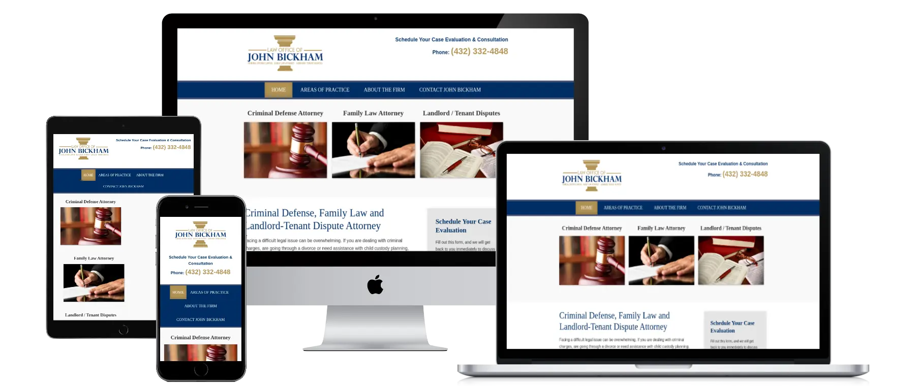 John Bickham, Atty. website built by Basin Hosting